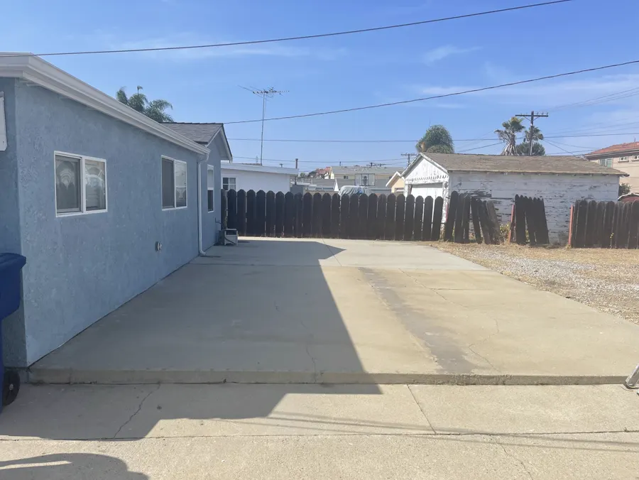 The finished driveway after curing, with the forms removed